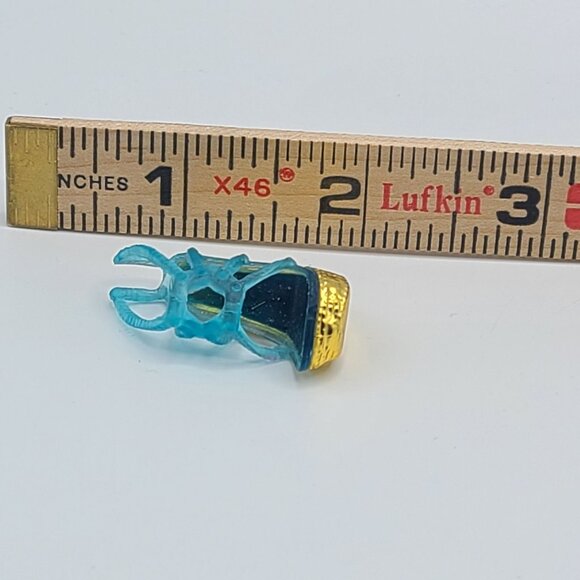 Monster High 13 Wishes Frankie Stein Doll Replacement Blue & Gold Left Shoe - Picture 2 of 7